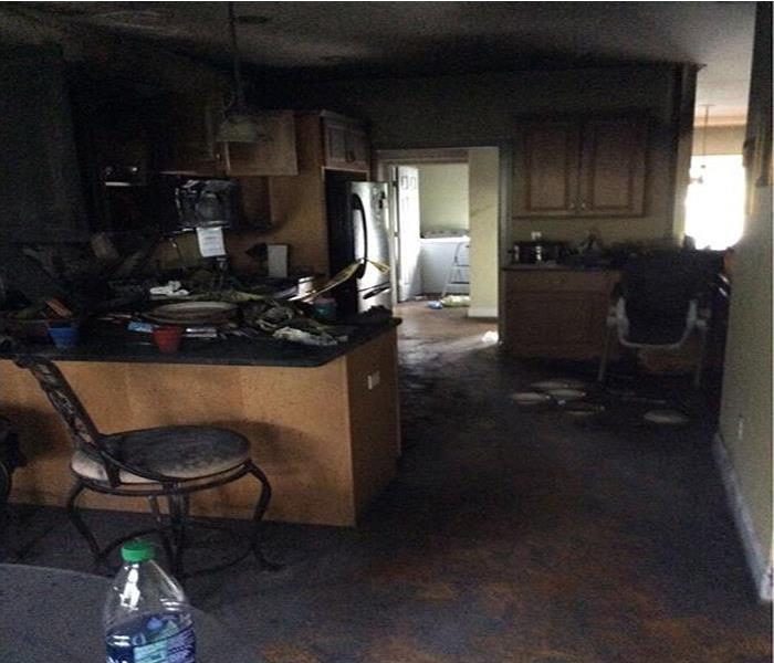 fire caused major damage to kitchen