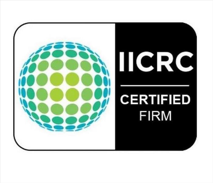 IICRC Logo SERVPRO trained and certified